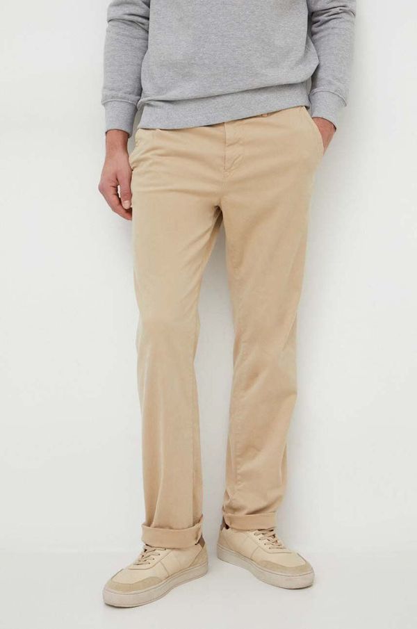 United Colors of Benetton Hlače United Colors of Benetton za muškarce, boja: bež, chinos kroj