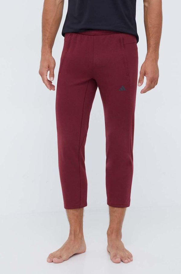 adidas Performance Hlače za trening adidas Performance Base boja: bordo, bez uzorka