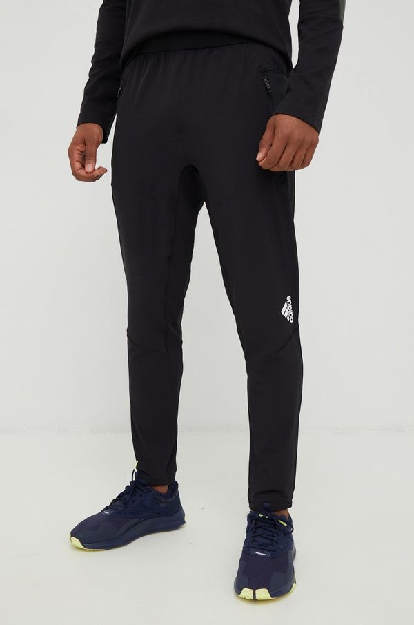 adidas Performance Hlače za trening adidas Performance D4t za muškarce, boja: crna, glatki materijal