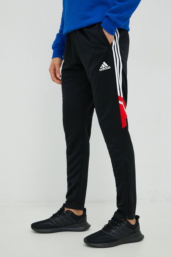 adidas Performance Hlače za trening adidas Performance Messi za muškarce, boja: crna, s tiskom