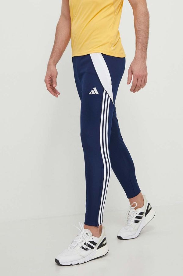 adidas Performance Hlače za trening adidas Performance Tiro24 boja: tamno plava, s aplikacijom, IR9344