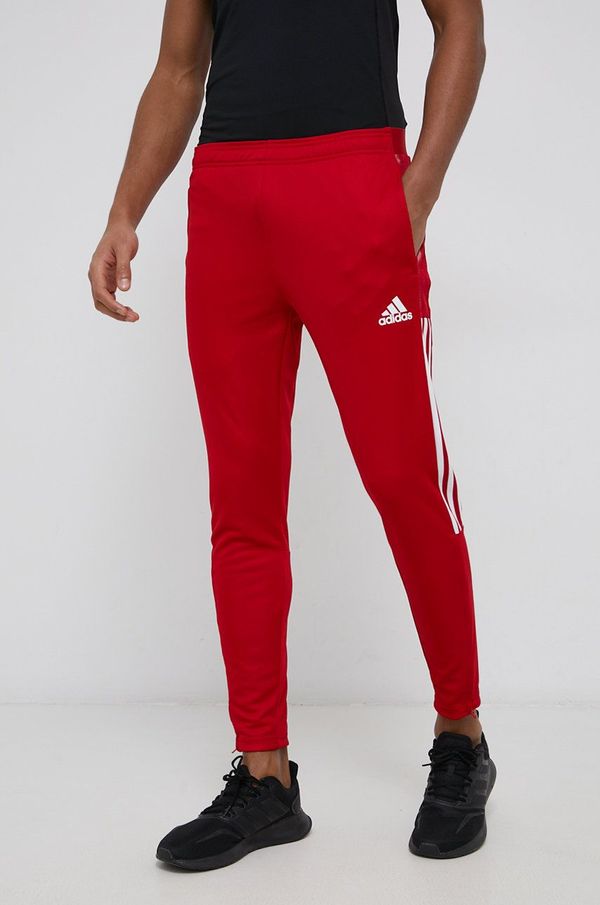 adidas Performance Hlače za trening adidas Performance za muškarce, boja: crvena, glatke