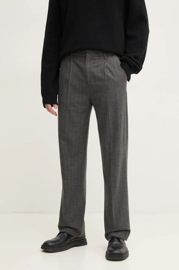 Zadig&Voltaire Hlače ZADIG&VOLTAIRE za muškarce, boja: siva, chinos kroj, WMPA00197