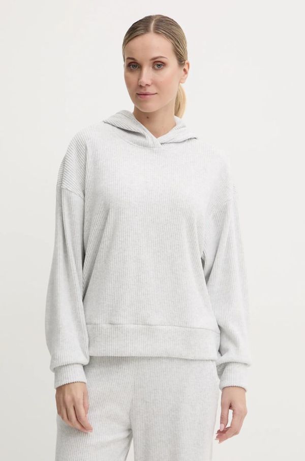 Abercrombie & Fitch Homewear dukserica Abercrombie & Fitch boja: siva, s kapuljačom, melanž, KI152-4215