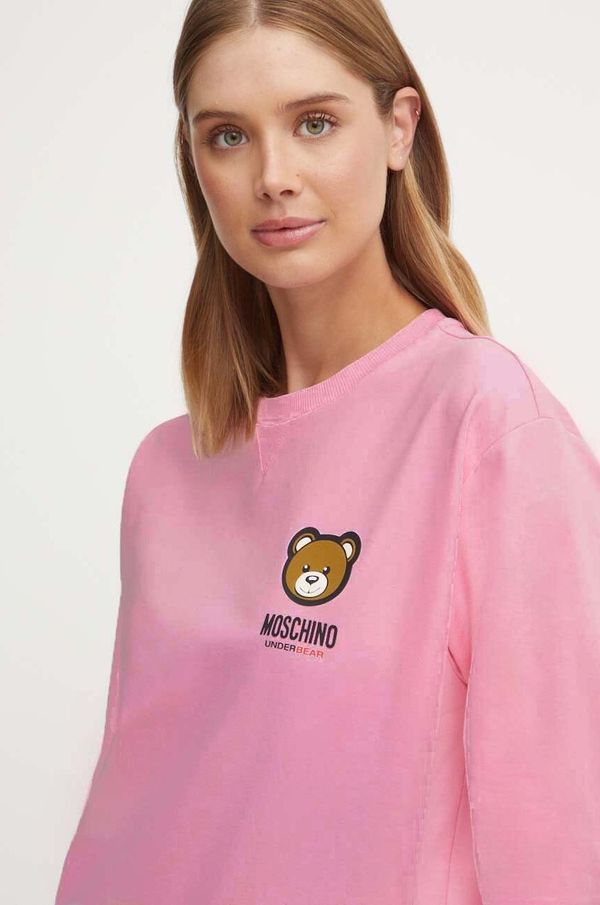 Moschino Underwear Homewear dukserica Moschino Underwear boja: ružičasta, s tiskom, A17904413