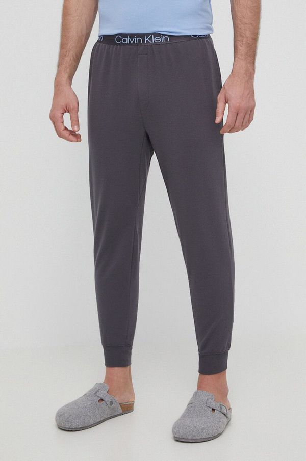Calvin Klein Underwear Homewear hlače Calvin Klein Underwear boja: siva, bez uzorka, 000NM2175E