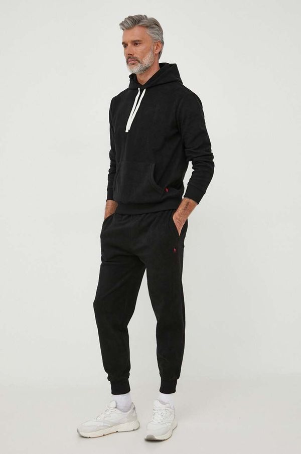 Polo Ralph Lauren Homewear hlače Polo Ralph Lauren boja: crna, bez uzorka
