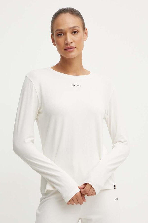 BOSS Homewear majica dugih rukava BOSS boja: bež, 50510326