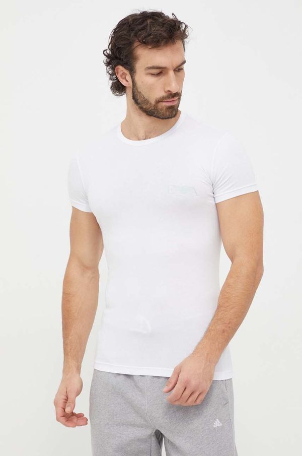 Emporio Armani Underwear Homewear majica kratkih rukava Emporio Armani Underwear 2-pack boja: bijela, s tiskom, 111670 4R715