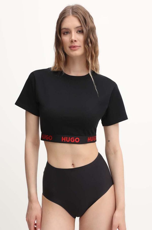 Hugo Homewear majica kratkih rukava HUGO boja: crna