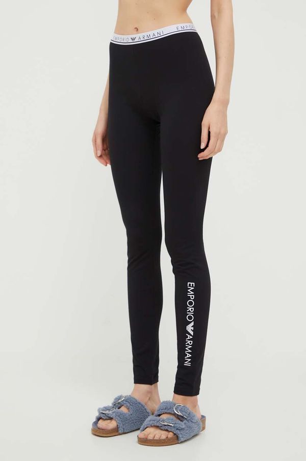 Emporio Armani Underwear Homewear tajice Emporio Armani Underwear boja: crna, s tiskom