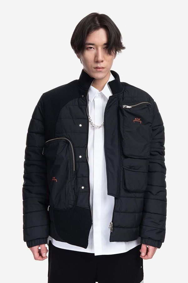 A-COLD-WALL* Jakna A-COLD-WALL* Asymmetric Padded Jacket za muškarce, boja: crna, za prijelazno razdoblje, ACWMO154-VOLTRED
