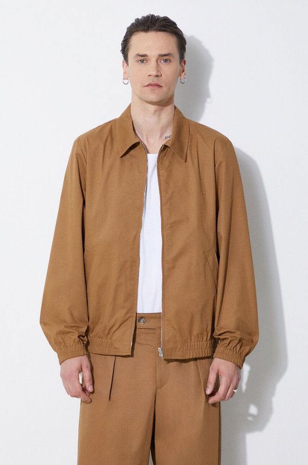A.P.C. Jakna A.P.C. blouson gilbert za muškarce, boja: smeđa, za prijelazno razdoblje, COGXS-H02922
