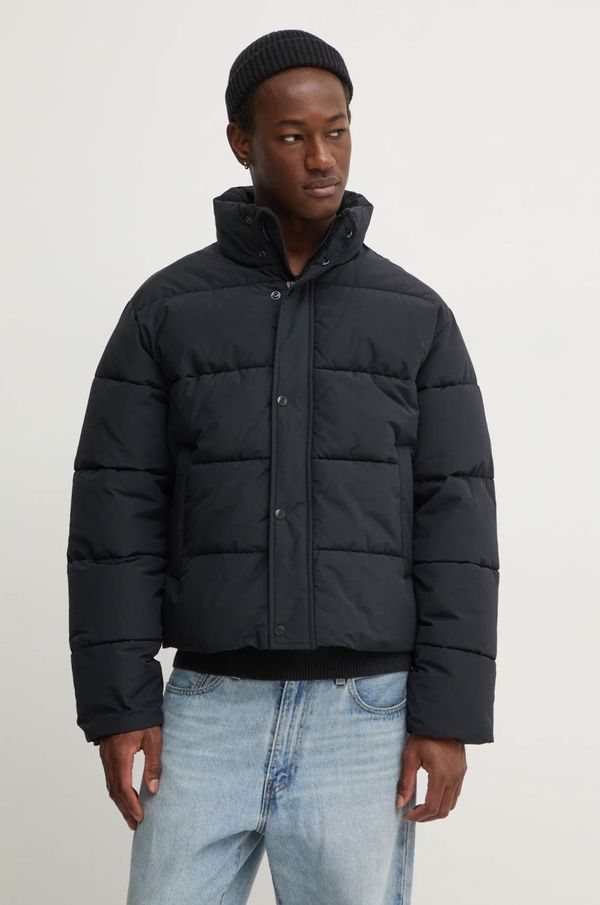 Abercrombie & Fitch Jakna Abercrombie & Fitch za muškarce, boja: crna, za zimu, oversize, KI132-4141