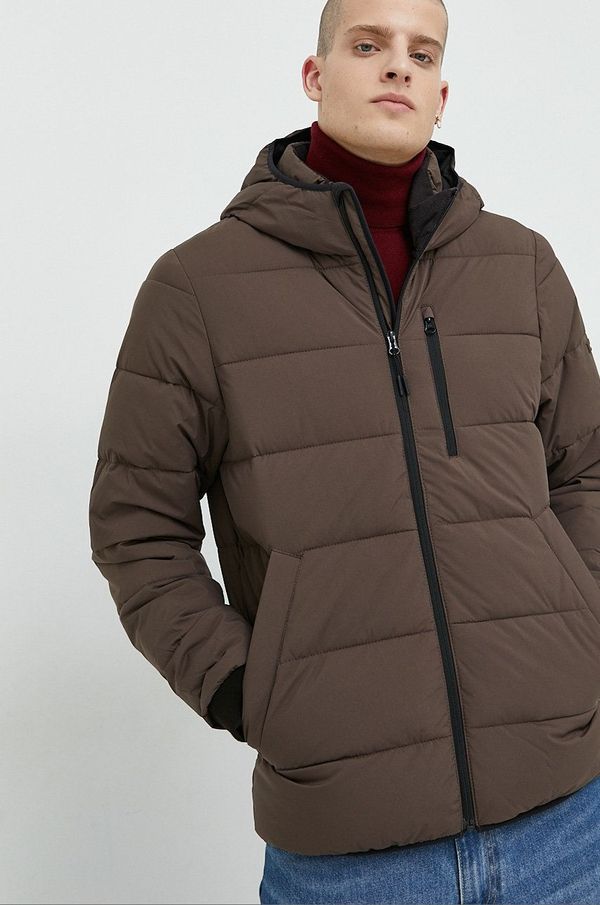 Abercrombie & Fitch Jakna Abercrombie & Fitch za muškarce, boja: smeđa, za prijelazno razdoblje