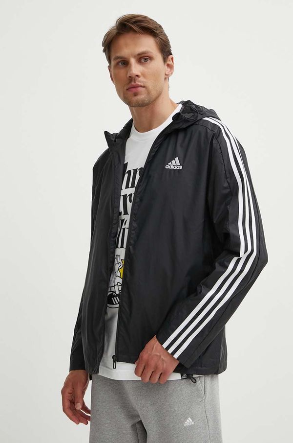 adidas Jakna adidas Essentials za muškarce, boja: crna, za prijelazno razdoblje, IB0381