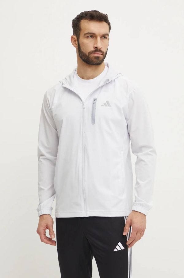 adidas Jakna adidas M WV TT za muškarce, boja: siva, za prijelazno razdoblje, JM2449