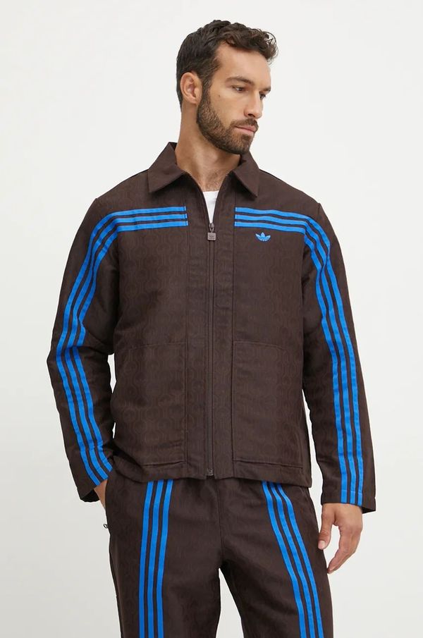 adidas Originals Jakna adidas Originals Club Jacket za muškarce, boja: smeđa, za prijelazno razdoblje, JN5958