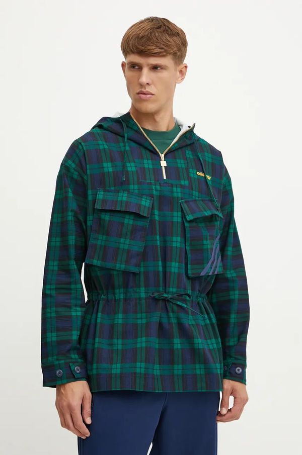 adidas Originals Jakna adidas Originals Windbreaker za muškarce, boja: zelena, za prijelazno razdoblje, IX9636