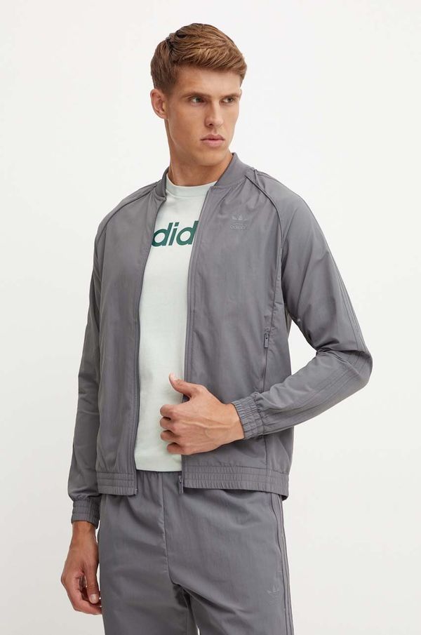 adidas Originals Jakna adidas Originals za muškarce, boja: siva, za prijelazno razdoblje, IZ2112