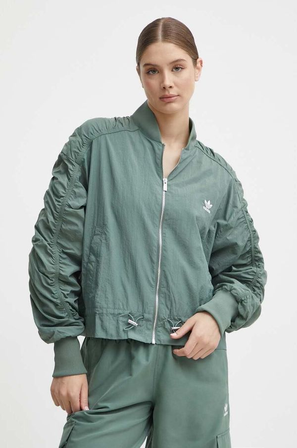 adidas Originals Jakna adidas Originals za žene, boja: zelena, za prijelazno razdoblje, IY3421