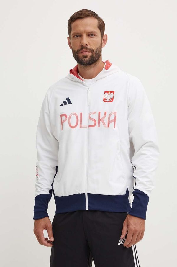 adidas Performance Jakna adidas Performance Olympic za muškarce, boja: bijela, za prijelazno razdoblje, JF6676