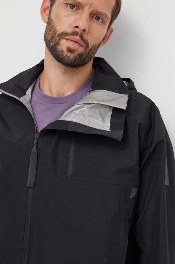 adidas Jakna adidas za muškarce, boja: crna, za prijelazno razdoblje, oversize