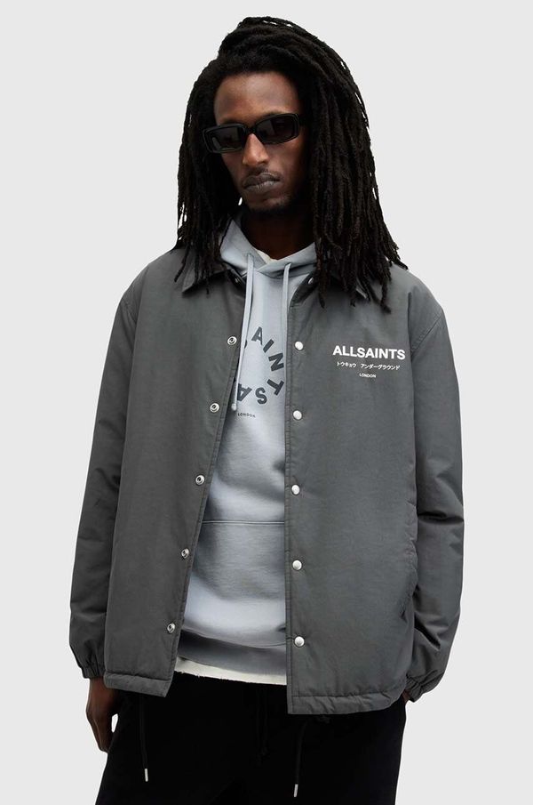 AllSaints Jakna AllSaints UNDERGROUND COACH za muškarce, boja: tamno plava, za prijelazno razdoblje, M082OB