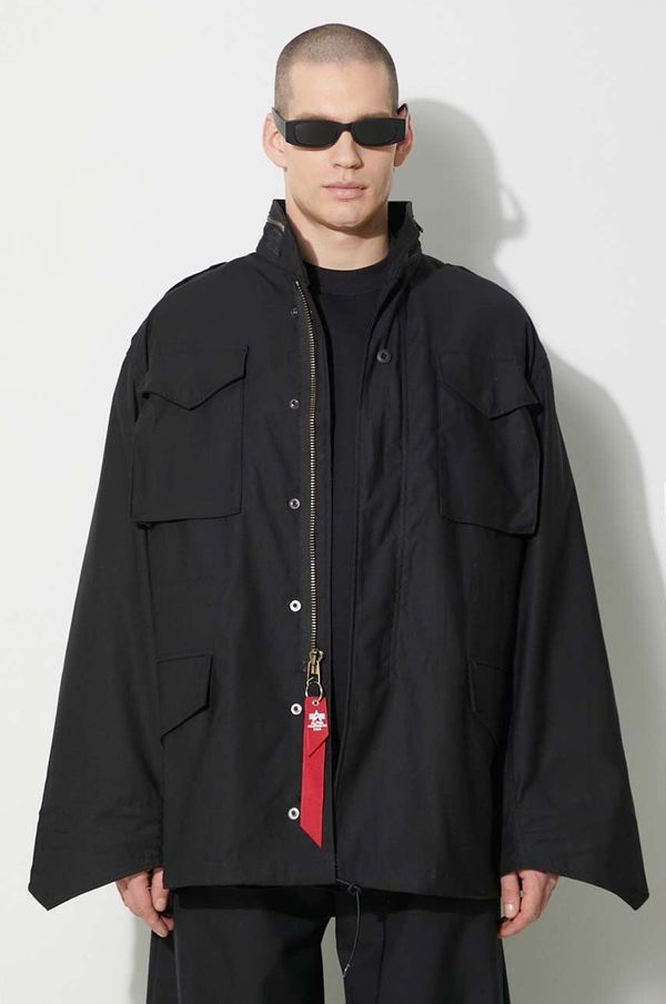 Alpha Industries Jakna Alpha Industries M-65 za muškarce, boja: crna, za prijelazno razdoblje, oversize, 100103