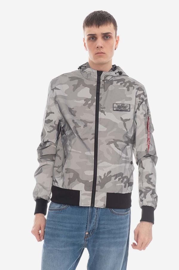 Alpha Industries Jakna Alpha Industries MA-1 LW Hooded Refl. Camo boja: siva, za prijelazno razdoblje, 126138RC.125-grey