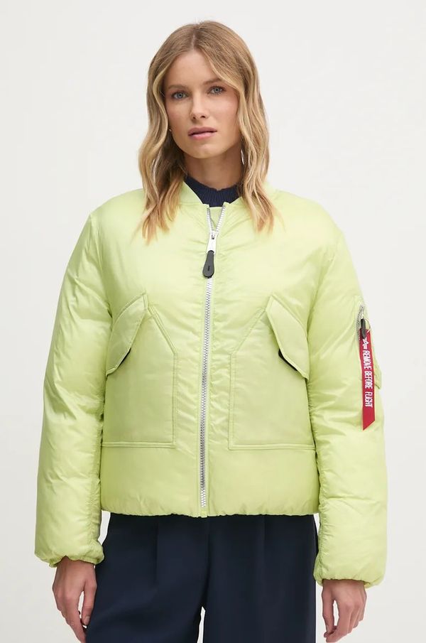 Alpha Industries Jakna Alpha Industries za žene, boja: zelena, za zimu, oversize, 148004