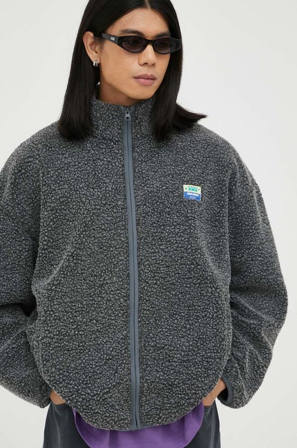 American Vintage Jakna American Vintage za muškarce, boja: siva, za prijelazno razdoblje, oversize