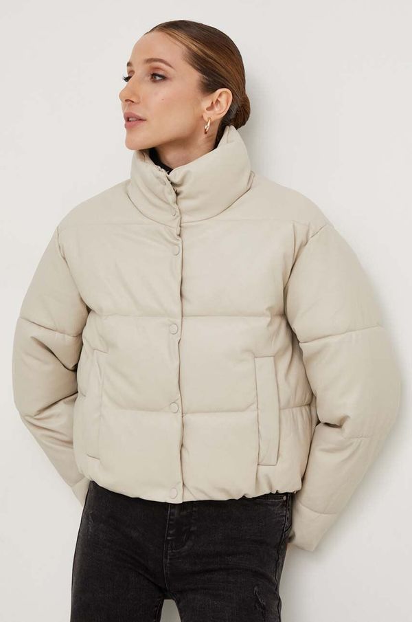 Answear Lab Jakna Answear Lab za žene, boja: bež, za zimu, oversize