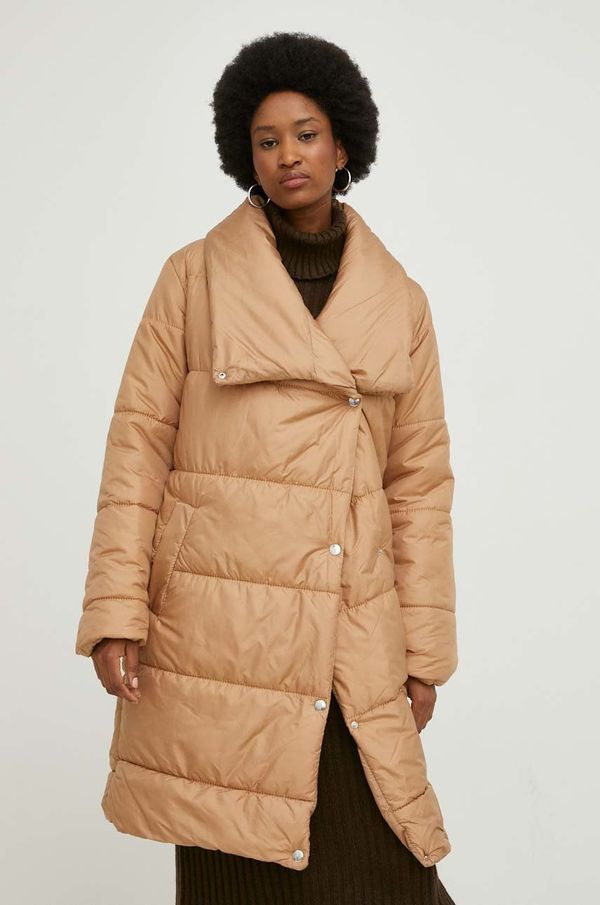 Answear Lab Jakna Answear Lab za žene, boja: smeđa, za zimu, oversize