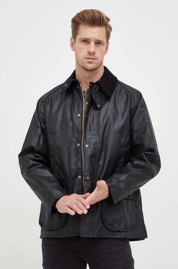 Barbour Jakna Barbour Bedale Wax Jacket za muškarce, boja: crna, za prijelazno razdoblje, MWX0018