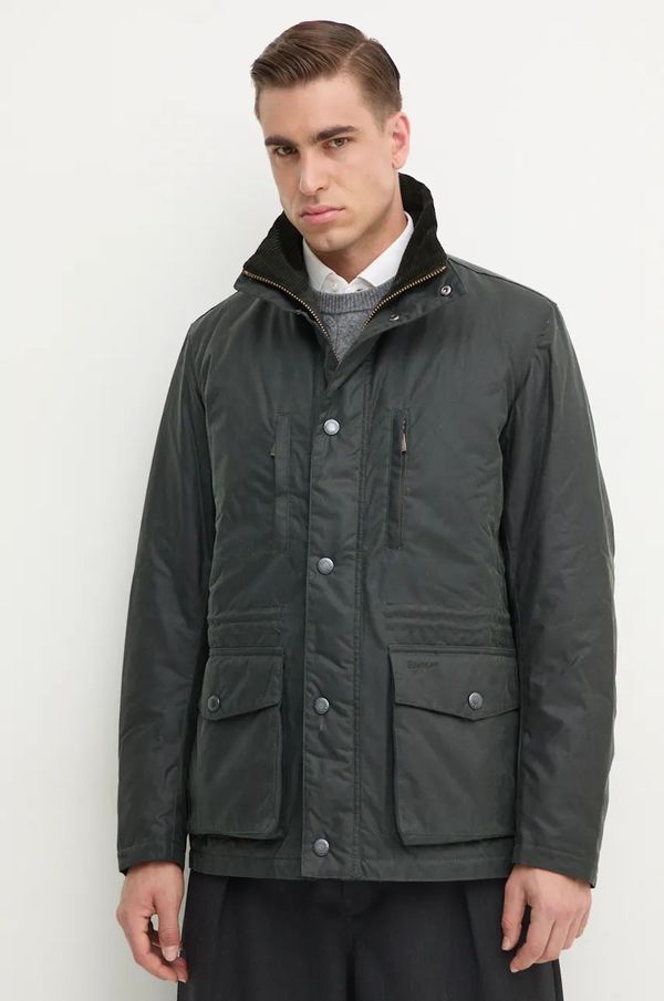 Barbour Jakna Barbour Falstone Wax Jacket za muškarce, boja: zelena, za prijelazno razdoblje, MWX2346