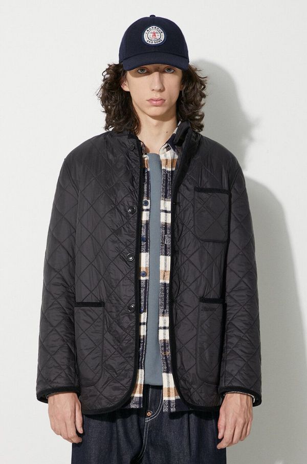 Barbour Jakna Barbour Foreman Polarquilt za muškarce, boja: crna, za prijelazno razdoblje, MQU1740