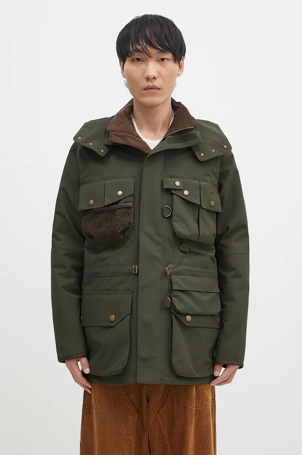 Barbour Jakna Barbour Heritage Dryfly za muškarce, boja: zelena, za prijelazno razdoblje, MWB1117