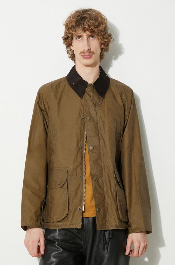 Barbour Jakna Barbour Wax Deck Jacket za muškarce, boja: zelena, za prijelazno razdoblje, MWX2280