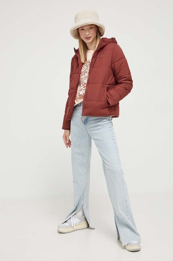 Billabong Jakna Billabong za žene, boja: bordo, za zimu