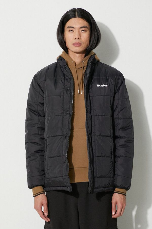 Butter Goods Jakna Butter Goods Grid Puffer Jacket za muškarce, boja: crna, za zimu, BGQ3233404