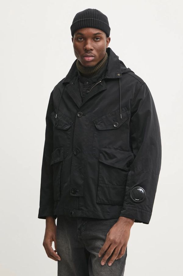 C.P. Company Jakna C.P. Company Outerwear Medium Jacket In Micro Kei za muškarce, boja: crna, za prijelazno razdoblje, 17CMOW224A110089G