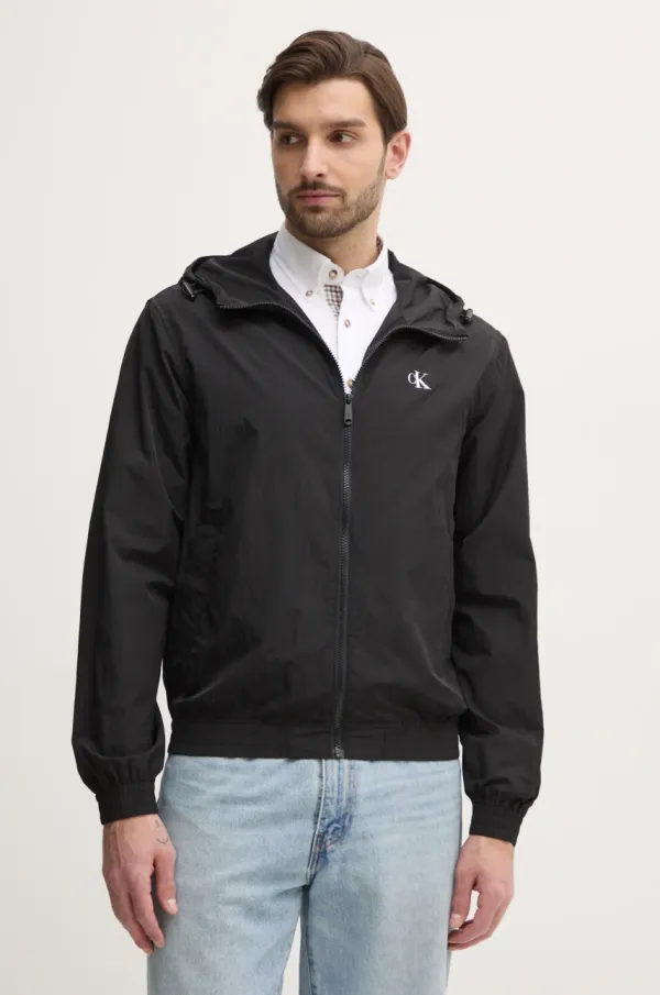 Calvin Klein Jeans Jakna Calvin Klein Jeans za muškarce, boja: crna, za prijelazno razdoblje, J30J327254