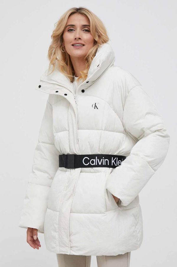 Calvin Klein Jeans Jakna Calvin Klein Jeans za žene, boja: bež, za zimu
