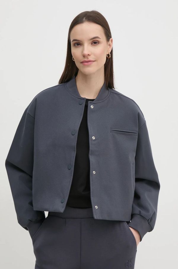 Calvin Klein Jeans Jakna Calvin Klein Jeans za žene, boja: siva, za prijelazno razdoblje, oversize, J20J224970