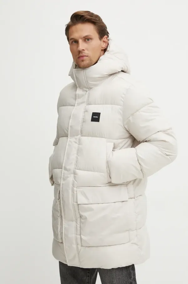 Calvin Klein Jakna Calvin Klein za muškarce, boja: bež, za zimu, K10K113465