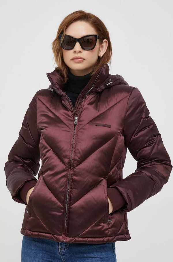 Calvin Klein Jakna Calvin Klein za žene, boja: bordo, za zimu