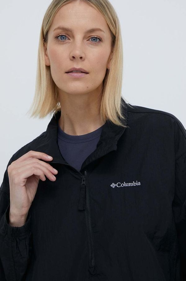 Columbia Jakna Columbia Paracutie za žene, boja: crna, prijelazno razdoblje, oversize