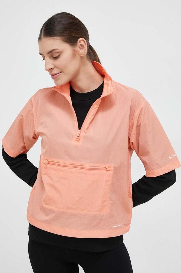 Columbia Jakna Columbia za žene, boja: narančasta, za prijelazno razdoblje, oversize