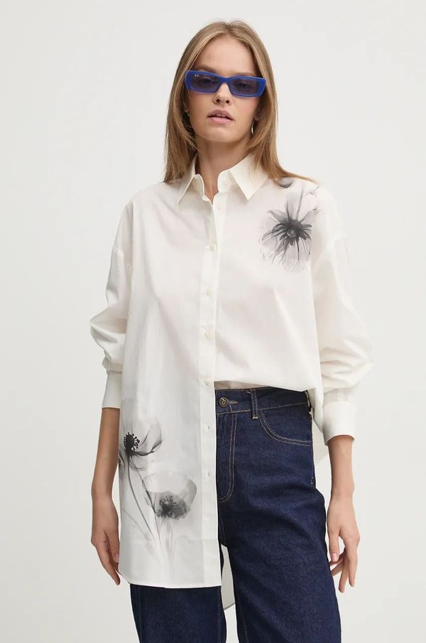 Desigual Jakna Desigual HARRINGA RICH za žene, boja: siva, za prijelazno razdoblje, oversize, 24WAIA02